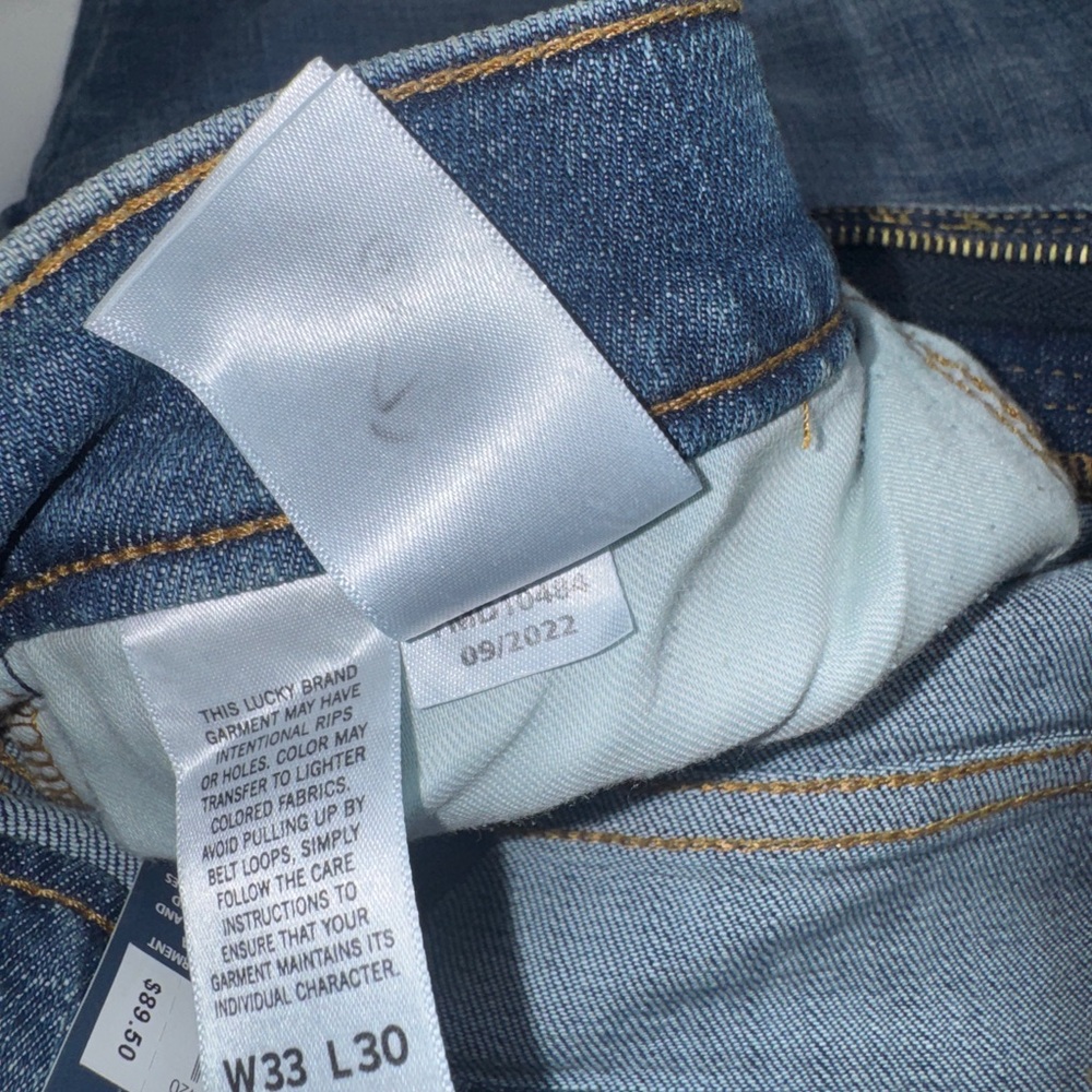 NWT Lucky Brand 223 Straight Advanced Stretch Medium Wash Jeans 33x30 - Picture 6 of 11